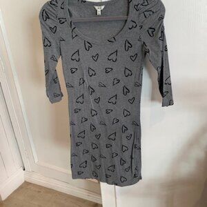 Grey Heart Dress - I Love H81